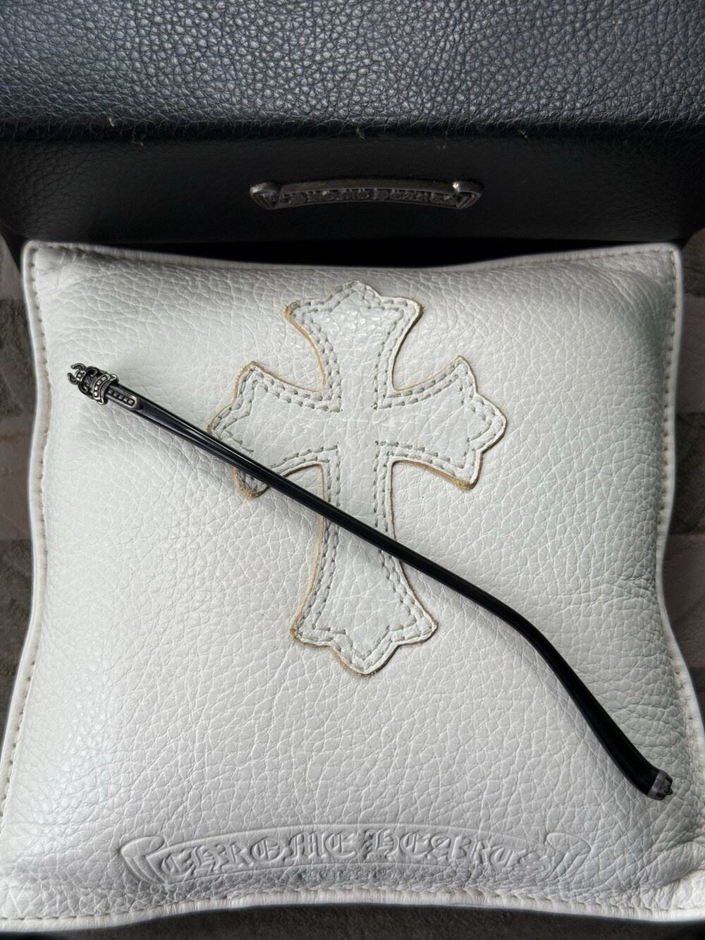 Chrome Hearts Pork Sword Right Temple Silver Dagger Hardware Eyeglass Part